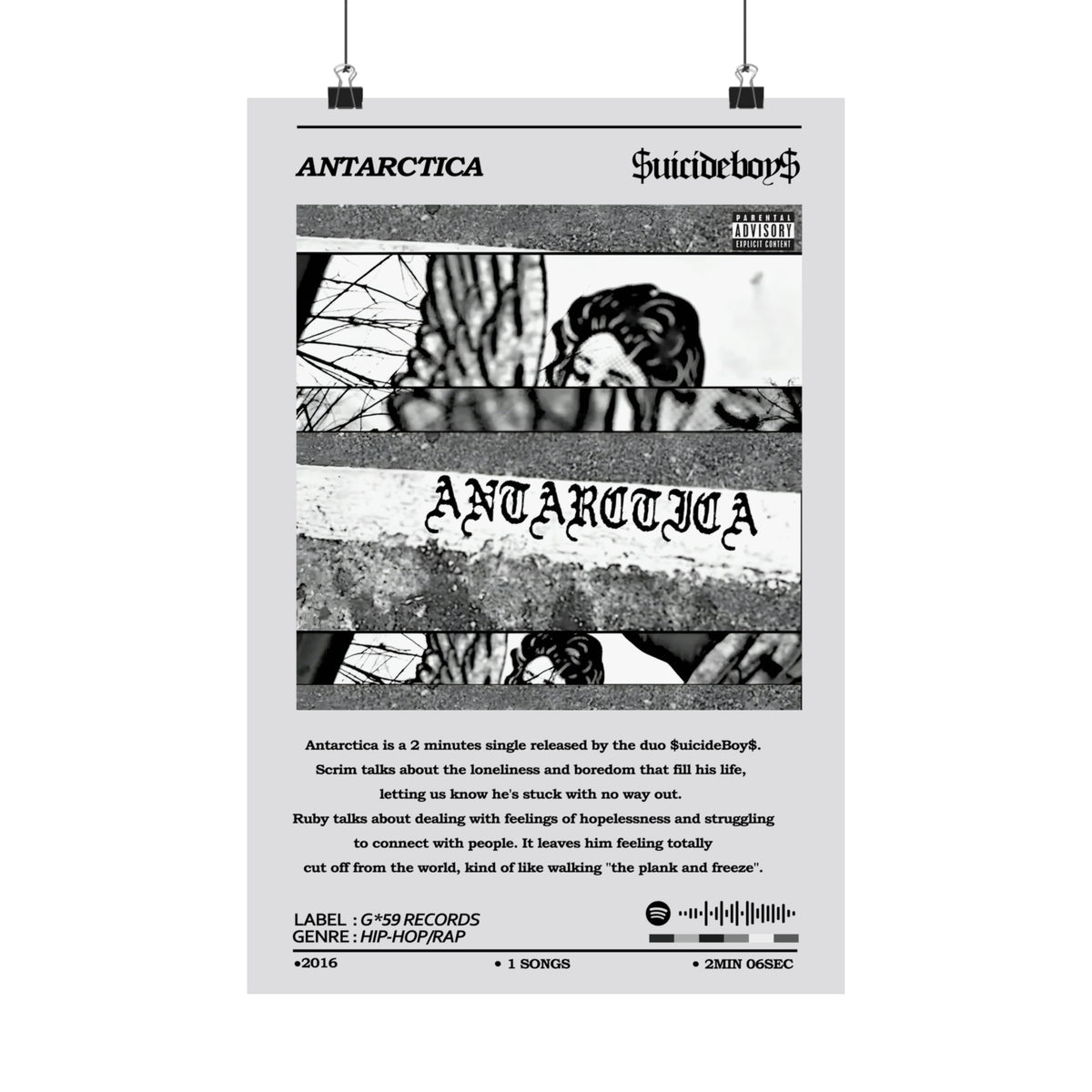 SuicideBoys Antarctica Poster
